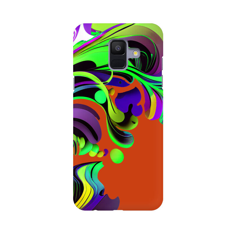 JOVIN-MV Samsung Sublimation Phone Case In Orange Floral All Models