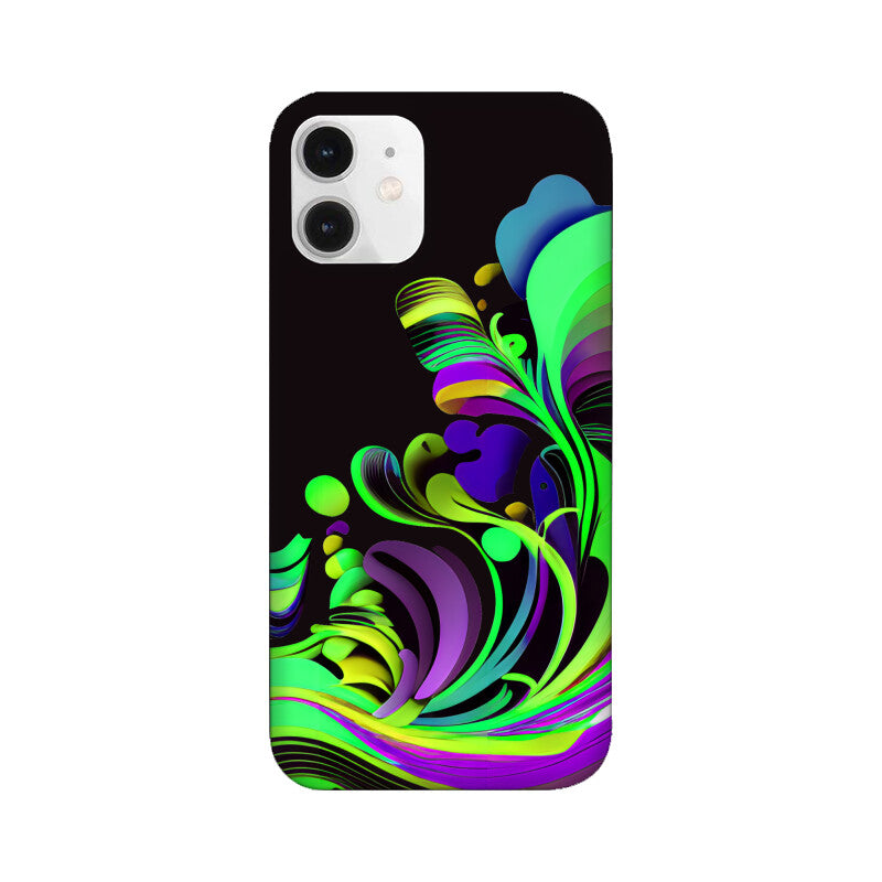 JOVIN-MV Apple iPhone Sublimation Phone Case In Black Floral All Models