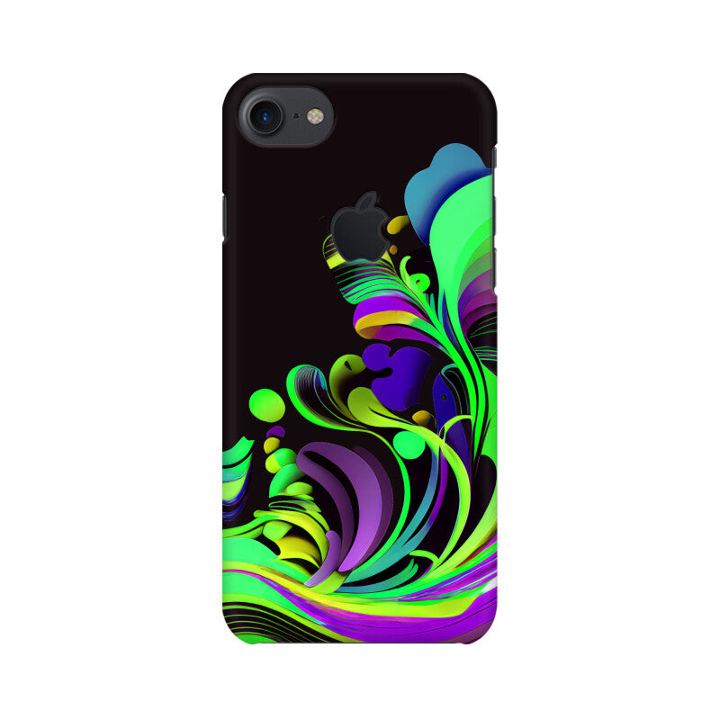 JOVIN-MV Apple iPhone Sublimation Phone Case In Black Floral All Models