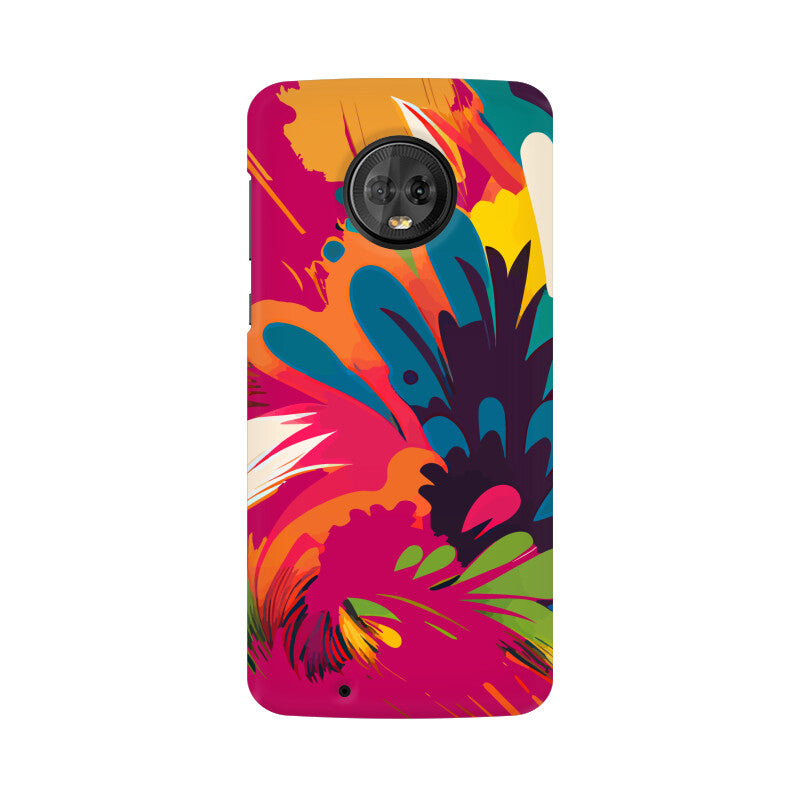 JOVIN-MV Moto Sublimation Phone Case In Magenta Floral All Models