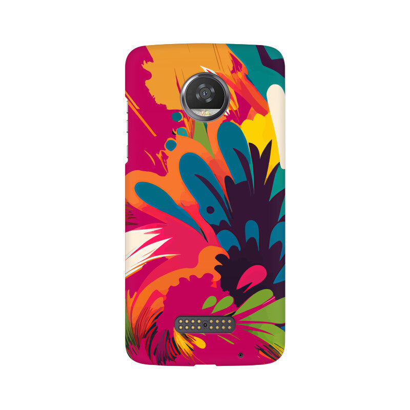 JOVIN-MV Moto Sublimation Phone Case In Magenta Floral All Models