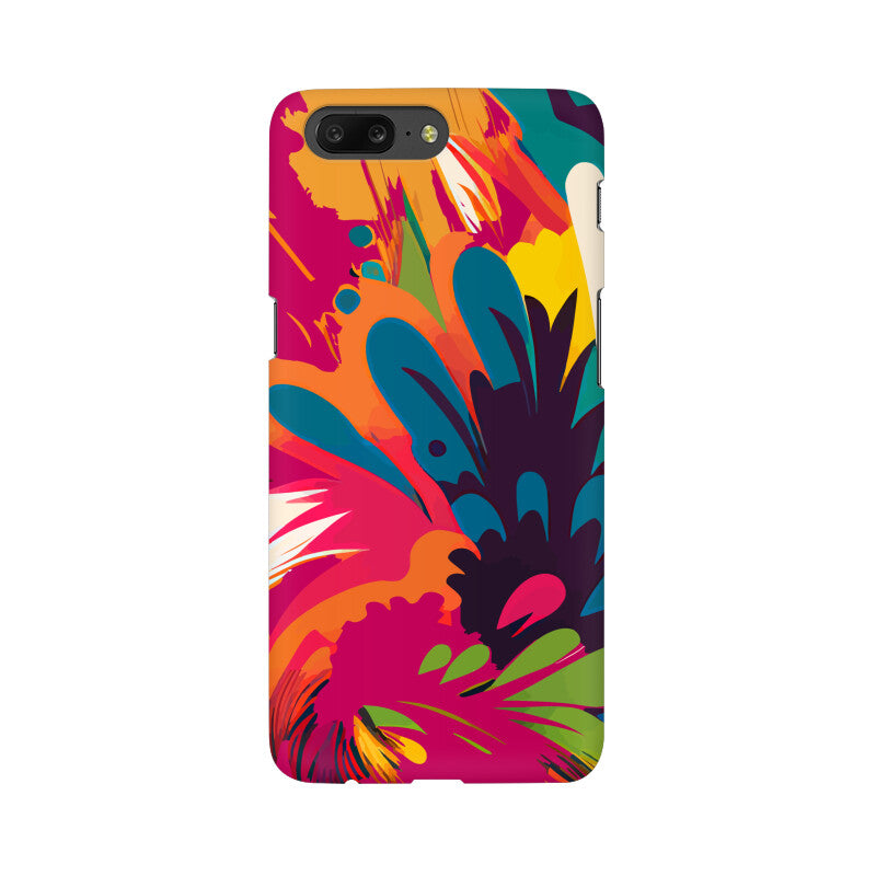 JOVIN-MV OnePlus Sublimation Phone Case In Magenta Floral All Models