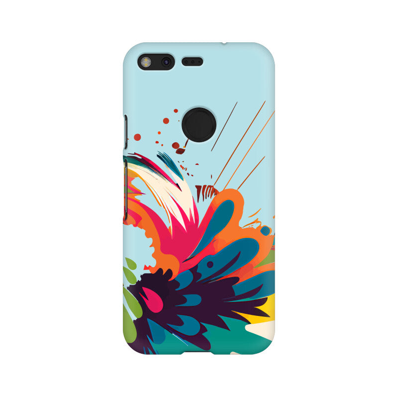 JOVIN-MV Google Pixel Sublimation Phone Case In Blue Floral All Models