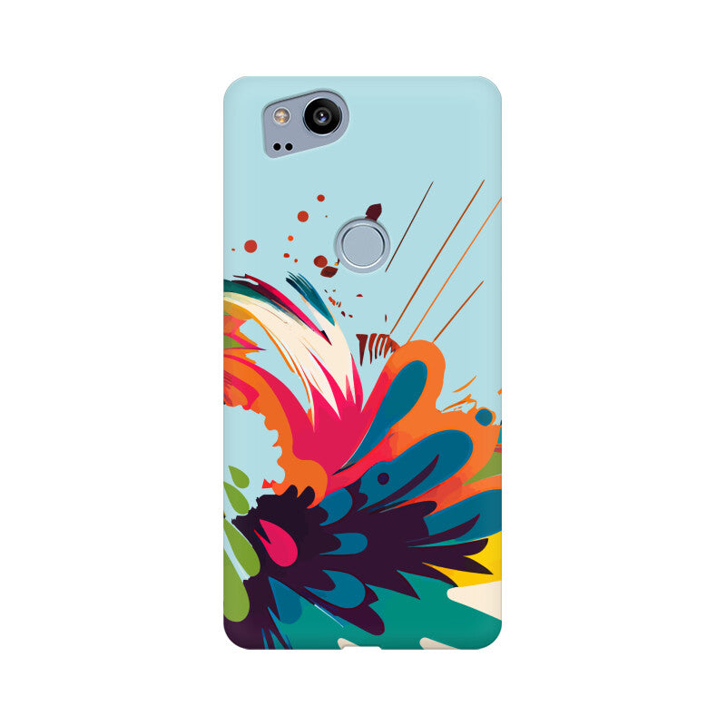 JOVIN-MV Google Pixel Sublimation Phone Case In Blue Floral All Models