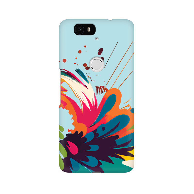 JOVIN-MV Huawei Sublimation Phone Case In Blue Floral All Models