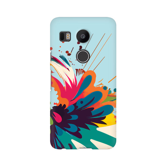 JOVIN-MV LG Sublimation Phone Case In Blue Floral All Models