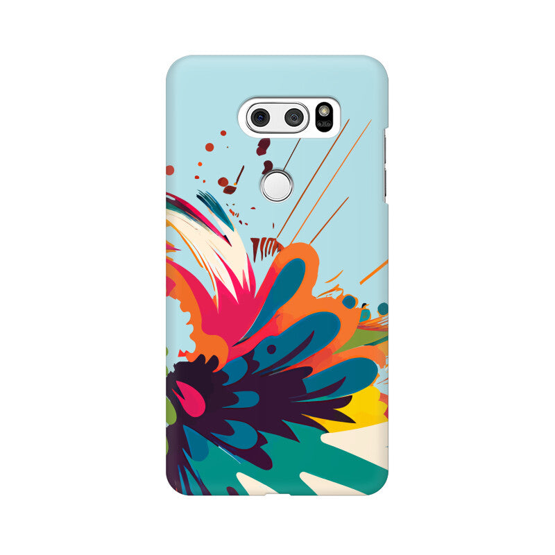 JOVIN-MV LG Sublimation Phone Case In Blue Floral All Models