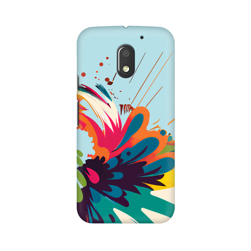 JOVIN-MV Moto Sublimation Phone Case In Blue Floral All Models