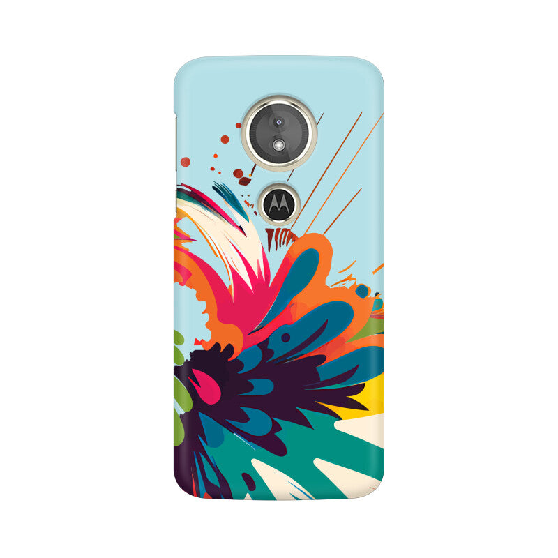 JOVIN-MV Moto Sublimation Phone Case In Blue Floral All Models