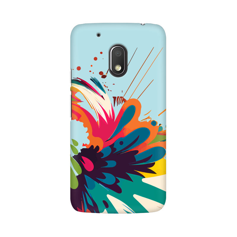 JOVIN-MV Moto Sublimation Phone Case In Blue Floral All Models