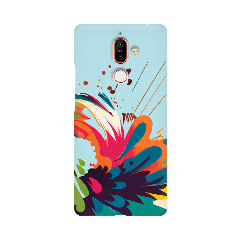 JOVIN-MV Nokia Sublimation Phone Case In Blue Floral All Models