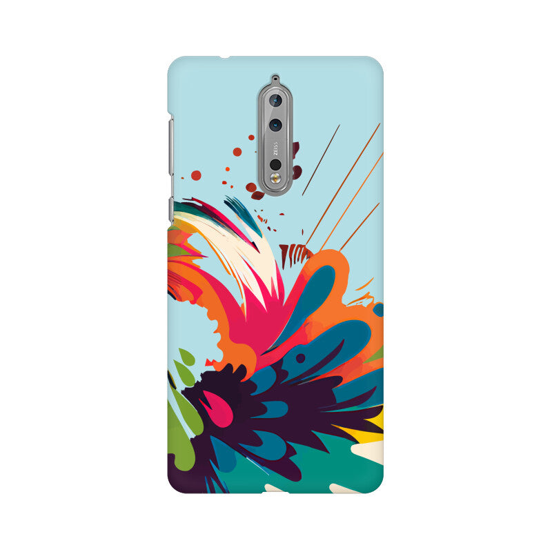 JOVIN-MV Nokia Sublimation Phone Case In Blue Floral All Models