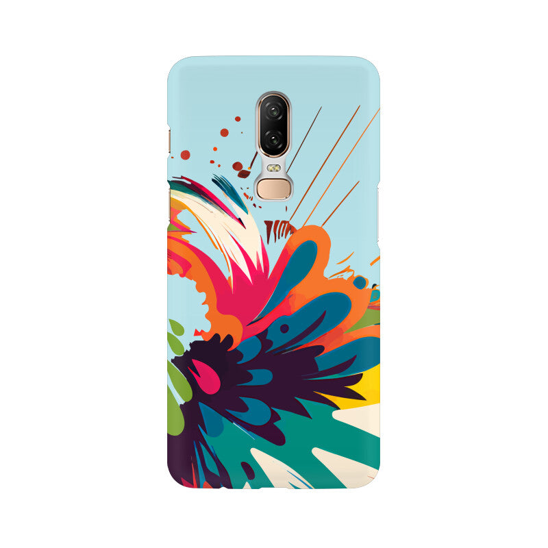 JOVIN-MV OnePlus Sublimation Phone Case In Blue Floral All Models