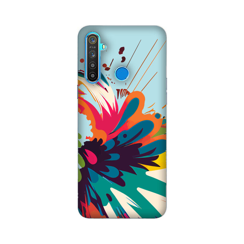 JOVIN-MV Realme Sublimation Phone Case In Blue Floral All Models