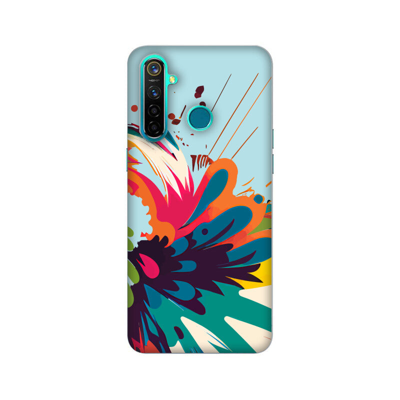 JOVIN-MV Realme Sublimation Phone Case In Blue Floral All Models