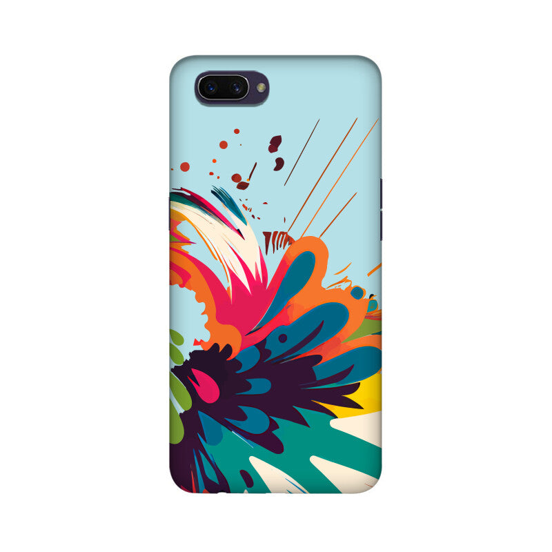 JOVIN-MV Realme Sublimation Phone Case In Blue Floral All Models