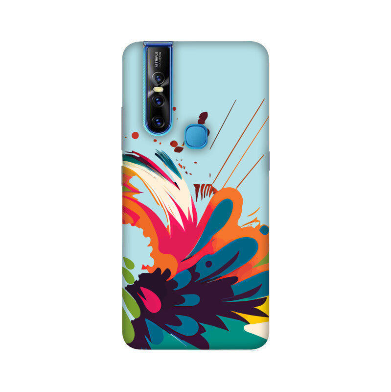 JOVIN-MV Vivo Sublimation Phone Case In Blue Floral All Models