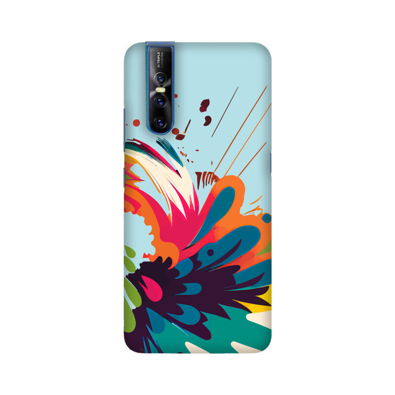 JOVIN-MV Vivo Sublimation Phone Case In Blue Floral All Models