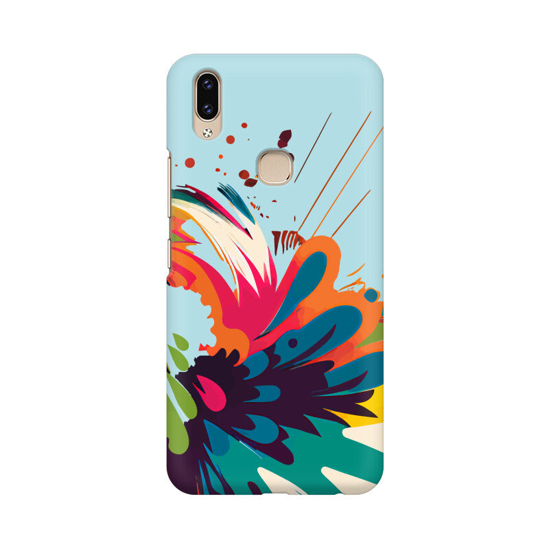 JOVIN-MV Vivo Sublimation Phone Case In Blue Floral All Models