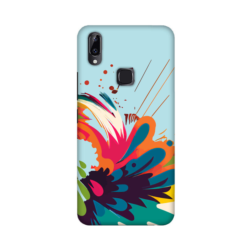 JOVIN-MV Vivo Sublimation Phone Case In Blue Floral All Models