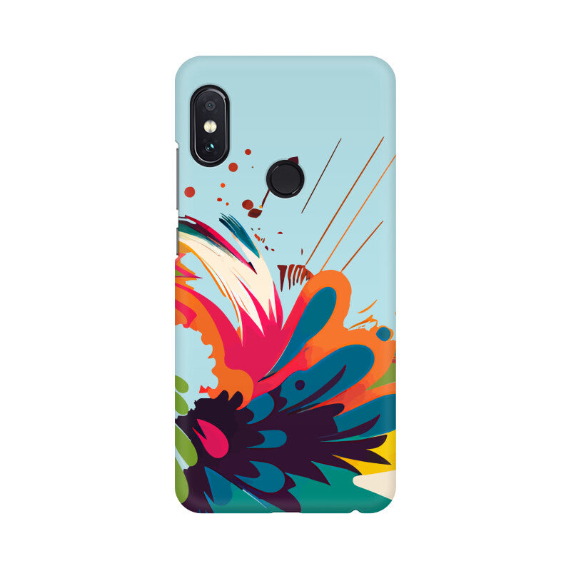 JOVIN-MV Xiaomi Redmi Sublimation Phone Case In Blue Floral All Models