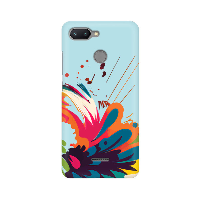 JOVIN-MV Xiaomi Redmi Sublimation Phone Case In Blue Floral All Models