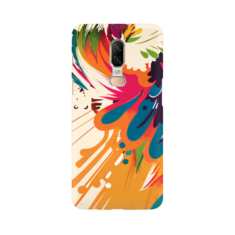 JOVIN-MV OnePlus Sublimation Phone Case In Cream Floral All Models