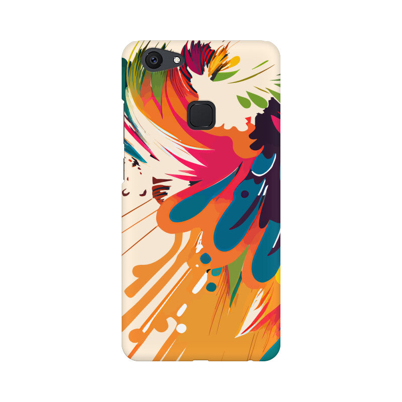 JOVIN-MV Vivo Sublimation Phone Case In Cream Floral All Models