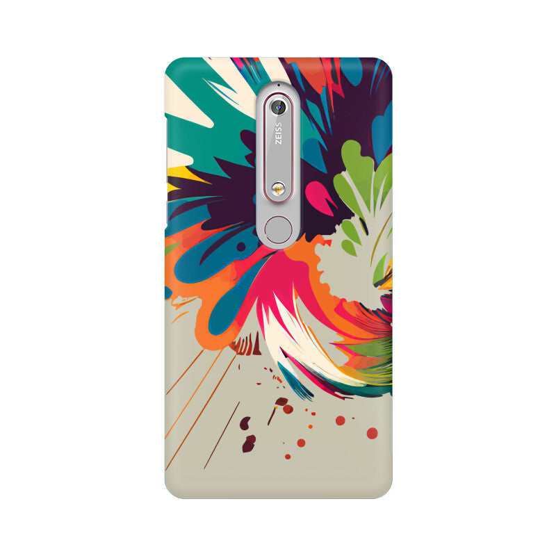 JOVIN-MV Nokia Sublimation Phone Case In Silver Floral All Models