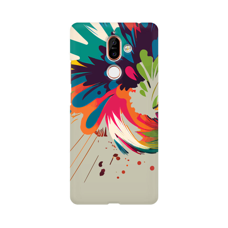 JOVIN-MV Nokia Sublimation Phone Case In Silver Floral All Models