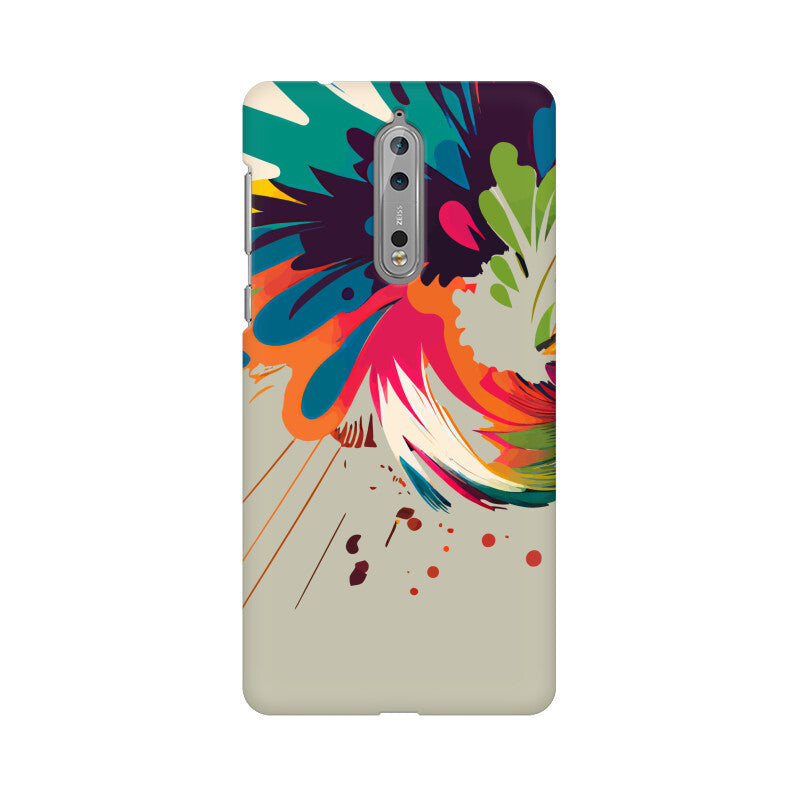 JOVIN-MV Nokia Sublimation Phone Case In Silver Floral All Models