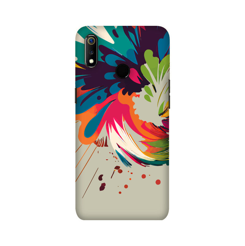 JOVIN-MV Realme Sublimation Phone Case In Silver Floral All Models