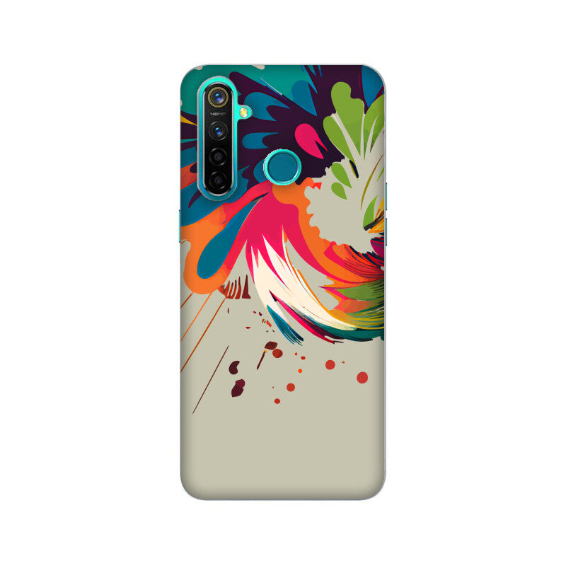 JOVIN-MV Realme Sublimation Phone Case In Silver Floral All Models