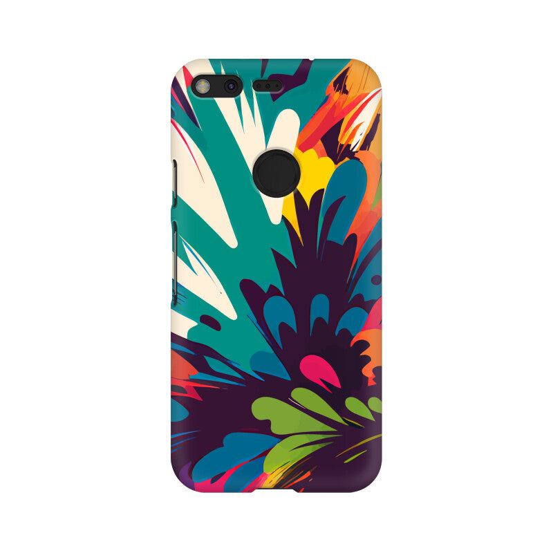 JOVIN-MV Google Pixel Sublimation Phone Case In Floral Black All Models