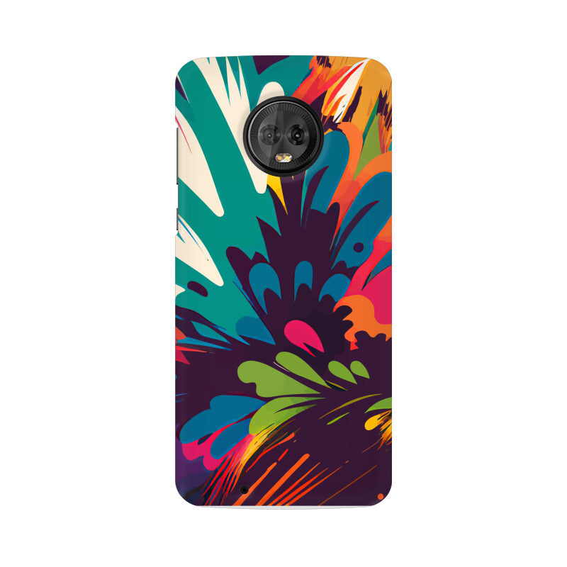 JOVIN-MV Moto Sublimation Phone Case In Floral Black All Models