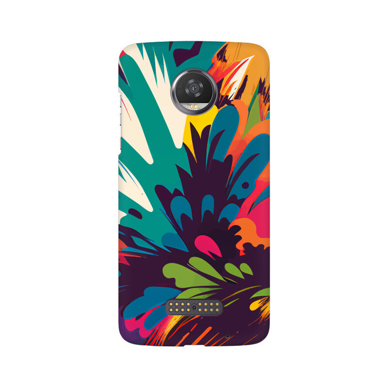 JOVIN-MV Moto Sublimation Phone Case In Floral Black All Models