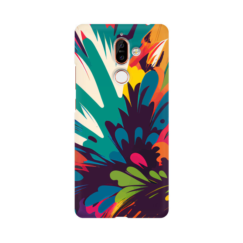 JOVIN-MV Nokia Sublimation Phone Case In Floral Black All Models