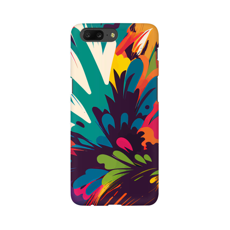 JOVIN-MV OnePlus Sublimation Phone Case In Floral Black All Models