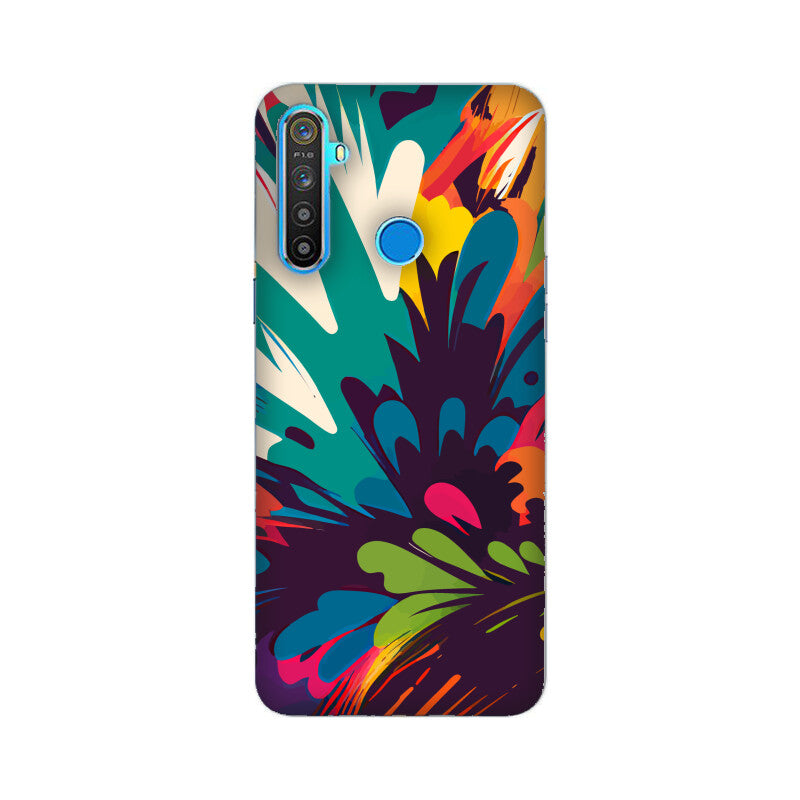 JOVIN-MV Realme Sublimation Phone Case In Floral Black All Models