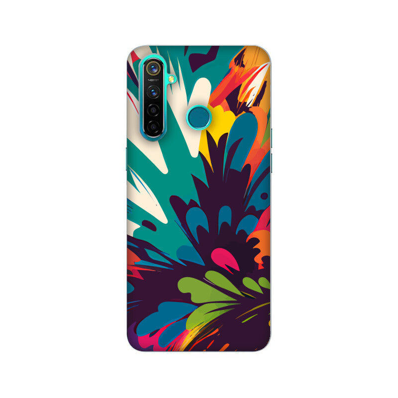 JOVIN-MV Realme Sublimation Phone Case In Floral Black All Models