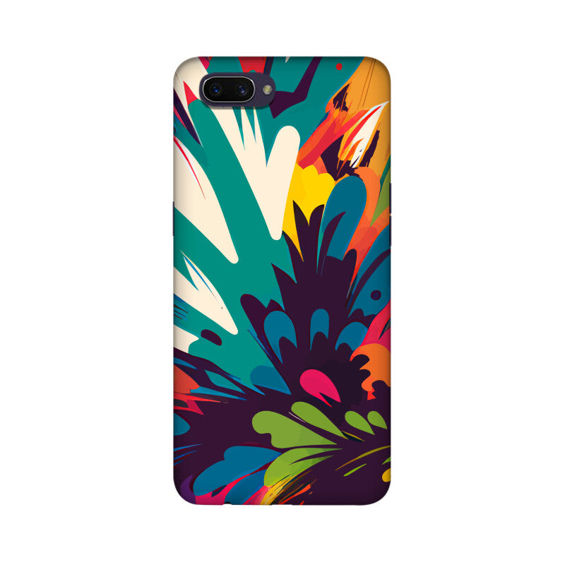 JOVIN-MV Realme Sublimation Phone Case In Floral Black All Models