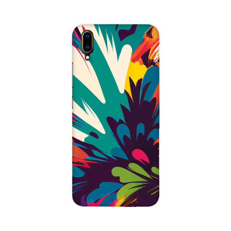 JOVIN-MV Vivo Sublimation Phone Case In Floral Black All Models