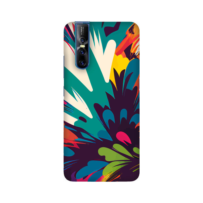 JOVIN-MV Vivo Sublimation Phone Case In Floral Black All Models