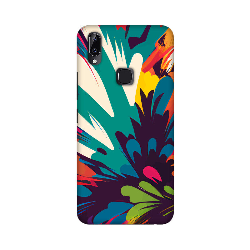 JOVIN-MV Vivo Sublimation Phone Case In Floral Black All Models