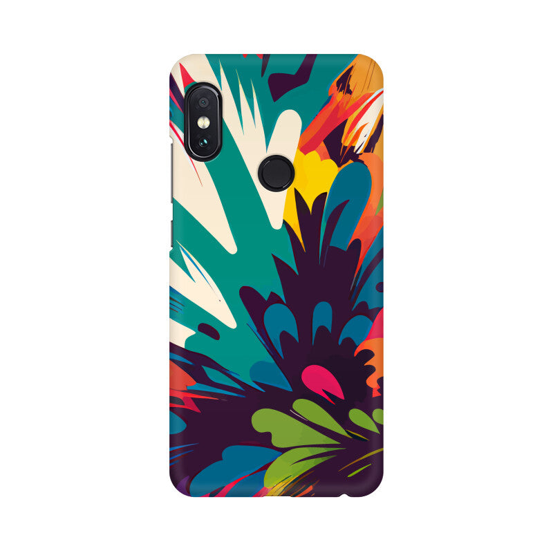 JOVIN-MV Xiaomi Redmi Sublimation Phone Case In Floral Black All Models