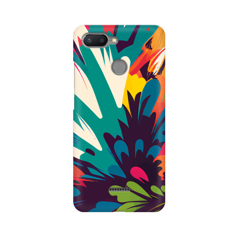 JOVIN-MV Xiaomi Redmi Sublimation Phone Case In Floral Black All Models