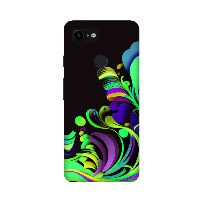 JOVIN-MV Google Pixel Sublimation Phone Case In Black Floral All Models