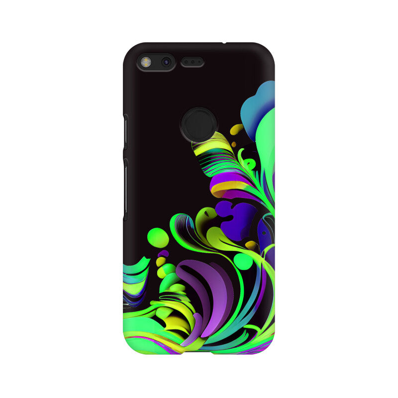 JOVIN-MV Google Pixel Sublimation Phone Case In Black Floral All Models