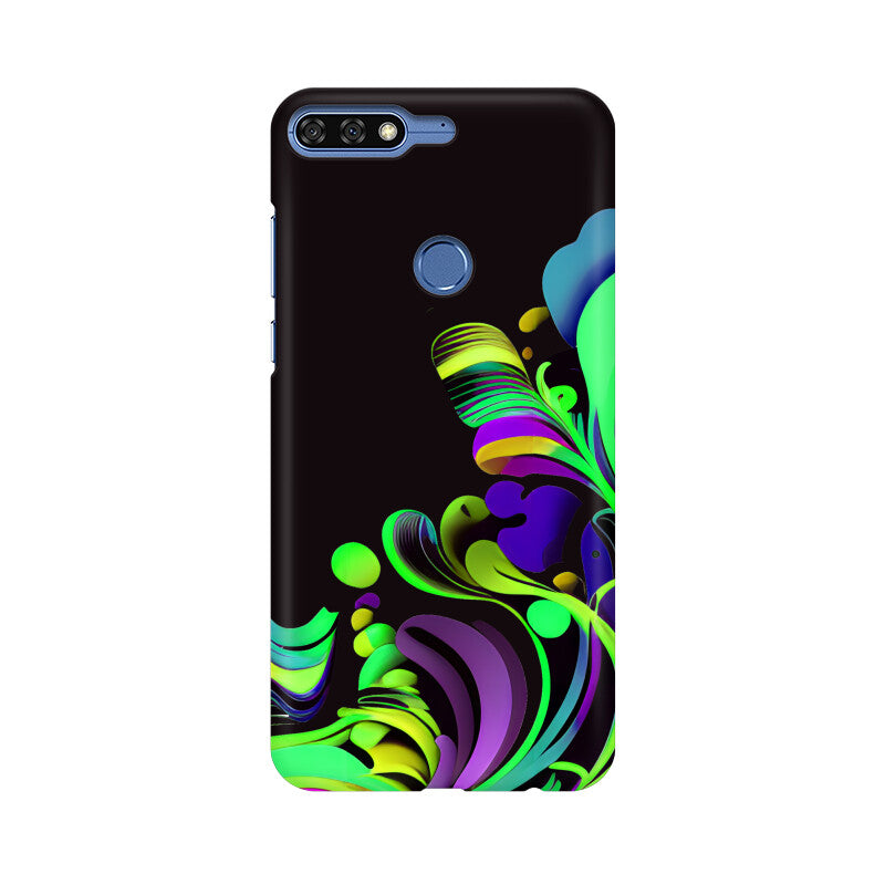 JOVIN-MV Huawei Sublimation Phone Case In Black Floral All Models