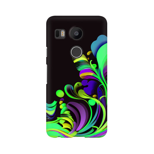 JOVIN-MV LG Sublimation Phone Case In Black Floral All Models